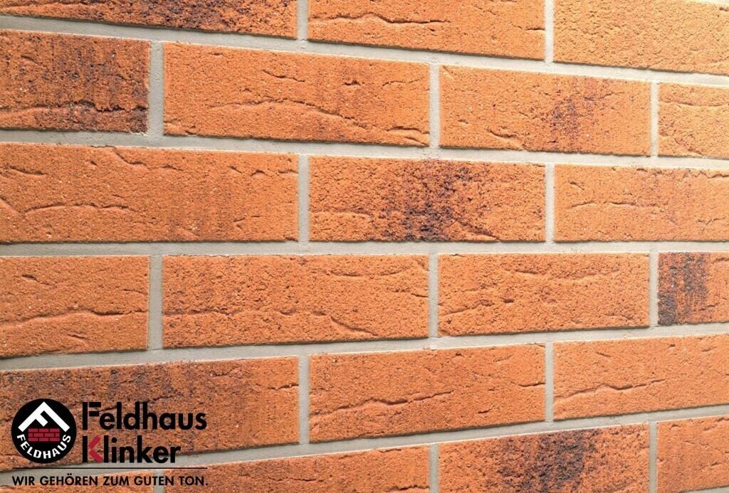 Клинкерная плитка Feldhaus Klinker R228NF9 terracotta rustico carbo