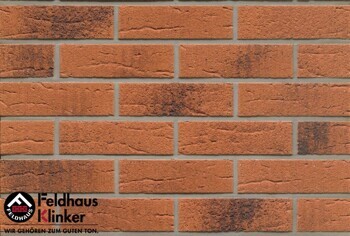 Клинкерная плитка Feldhaus Klinker R228NF9 terracotta rustico carbo