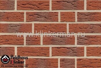 Клинкерный кирпич Feldhaus klinker K345NF carmesi aczent mana
