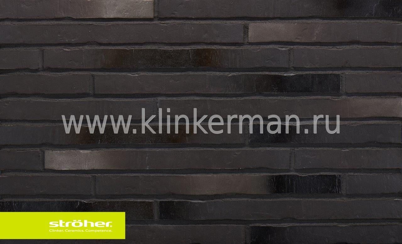 Клинкерная плитка Stroeher 453 silber-schwarz