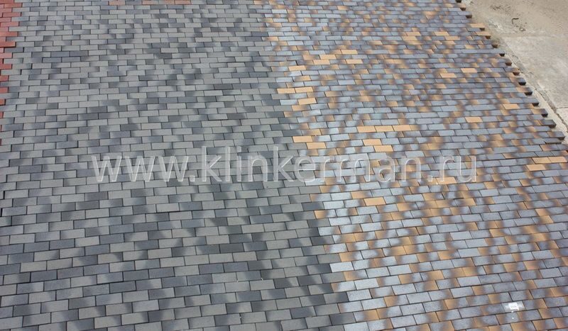 Клинкерная тротуарная брусчатка ABC Lederfarben black 200x100x40мм